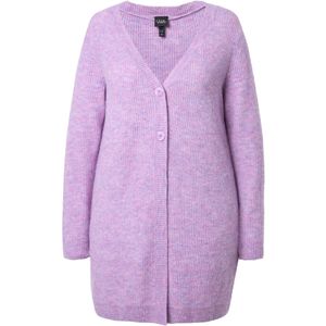 Ulla Popken Gebreid vest  pruim