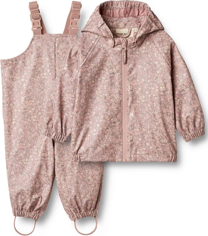 WHEAT Set  lichtgroen / rosa / oudroze