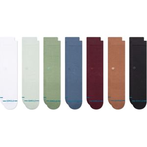 Stance Sokken 'Icons'  blauw denim / mokka / lichtgrijs / pastelgroen / wijnrood / black denim / wit