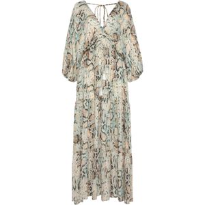 Zomerjurk - Gedessineerd - Slangenmotief - Korte Mouwen