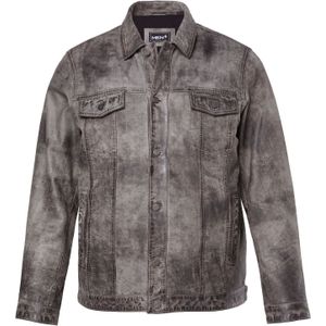 Men Plus Tussenjas  lichtgrijs / donkergrijs