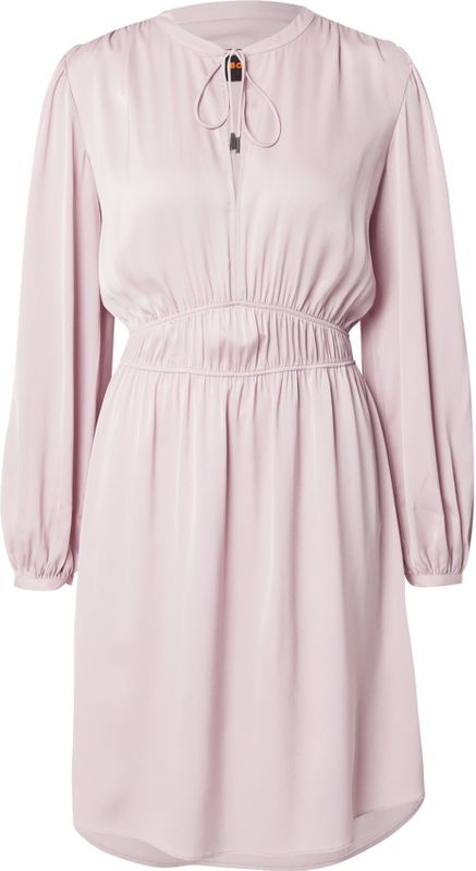 BOSS Orange - Model 'Decly' - Getailleerde Jurk - Knielang - Crinkle-satijn