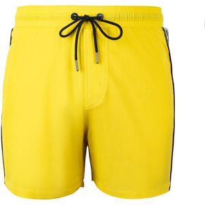YEAZ Zwemshorts 'Seatbeat'  geel / zwart / offwhite