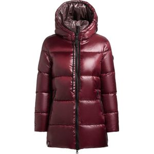 khujo Winterjas 'Dasha'  wijnrood / donkerrood