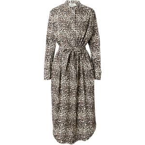 MADS NORGAARD COPENHAGEN Blousejurk  lichtbeige / bruin / zwart