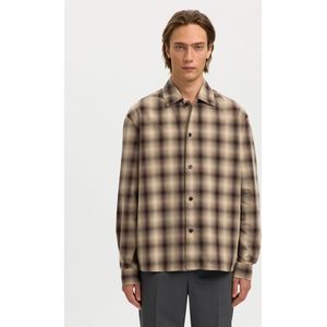 SELECTED Overhemd  bruin / chocoladebruin / cappuccino