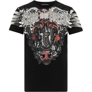 CIPO & BAXX Shirt  grijs / rood / zwart