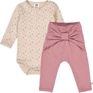 Müsli by GREEN COTTON Rompertje/body  beige / pink