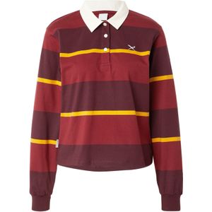 Iriedaily Shirt  donkergeel / wijnrood / cranberry / wit