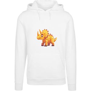 F4NT4STIC Sweatshirt 'Süßer Triceratops Dinosaurier'  roestbruin / lila / oranje / wit