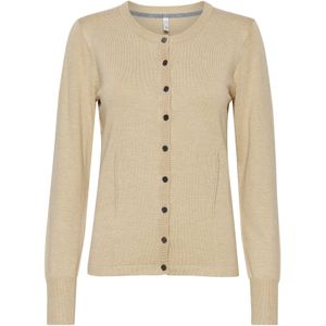 PULZ Jeans Gebreid vest 'Sara'  lichtbeige