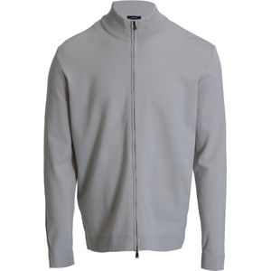 Lufian Gebreid vest  lichtgrijs