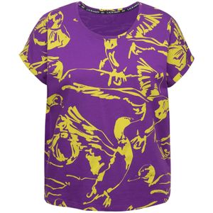 LAURASØN Shirt  limoen / donkerlila