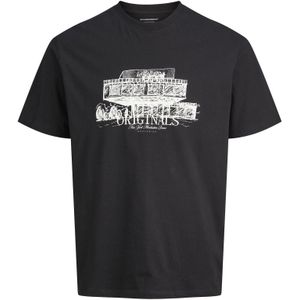 JACK & JONES Shirt  zwart / wit
