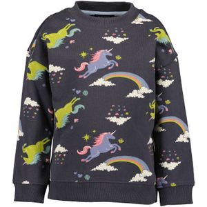 Blue Seven - Sweatshirt - Donkergrijs - Regular Fit - Lange Mouwen