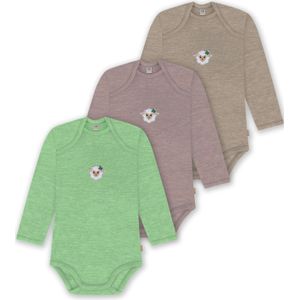 normani Rompertje/body 'Auckland'  beige / groen / wit