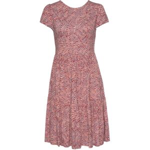 VIVANCE Jurk 'VIVANCE'  duifblauw / perzik / donkerrood