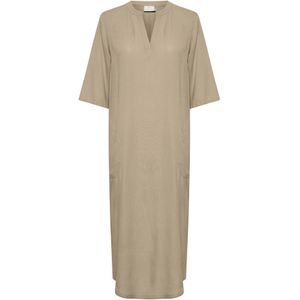Kaffe - Jurk 'Milia' - Donkerbeige - Blousejurken