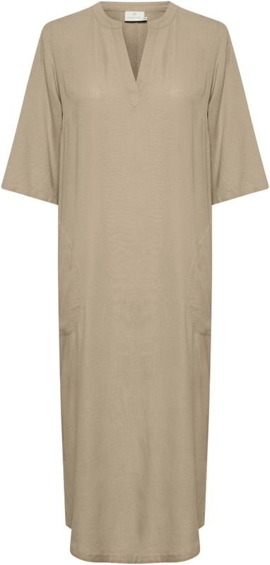 Kaffe - Jurk 'Milia' - Donkerbeige - Blousejurken