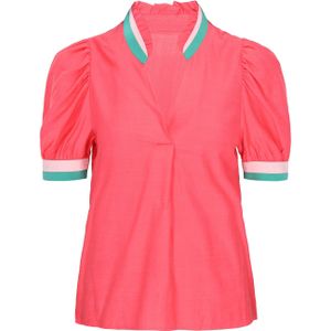 SANIKA Blouse 'Fashion Look'  crème / turquoise / pink