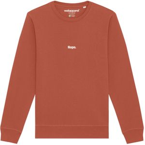 Watapparel Sweatshirt ' Nope '  lichtbruin / wit