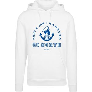 F4NT4STIC Sweatshirt 'Go North Logo'  blauw / wit