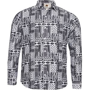 Campus Sutra Overhemd  zwart / wit