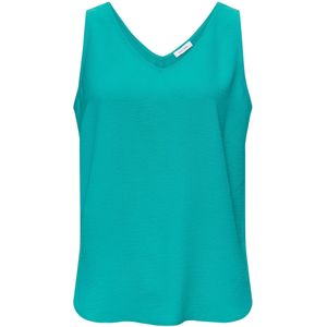 Blousetops - Groen - 100% Polyester - V-halslijn