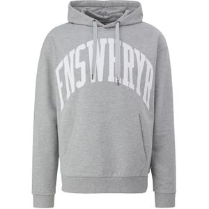 QS Sweatshirt  grijs gemêleerd / wit