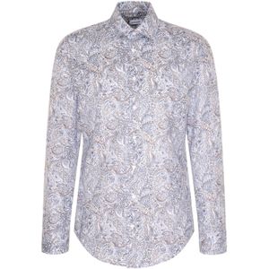 SEIDENSTICKER Zakelijk overhemd 'Smart Essentials'  blauw / lichtblauw / bruin / wit