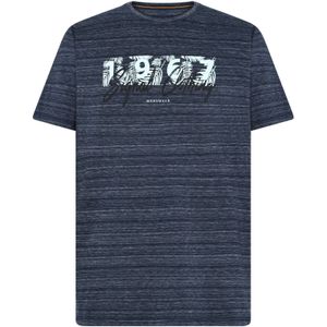Signal Shirt 'Gert'  azuur / donkerblauw / zwart