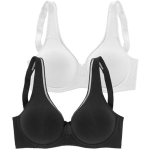 PETITE FLEUR Minimizer  antraciet / wit