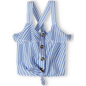 MINOTI Blouse  blauw / wit