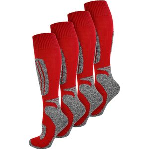 normani Sportsokken  grijs gemêleerd / rood