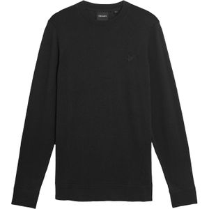 Lyle & Scott Trui 'Tonal Superfine'  zwart