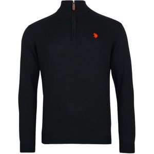 U.S. POLO ASSN. Trui  bloedrood / zwart