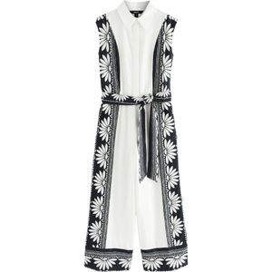 Next Jumpsuit 'Petite'  zwart / wit