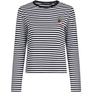 Karl Lagerfeld - A3W17091 - T-shirt - Wit - Zwart - Lange Mouwen - Biologisch Katoen - Duurzaam