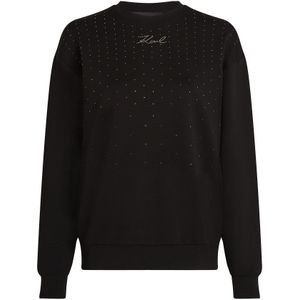 Karl Lagerfeld Sweatshirt  zwart / zilver