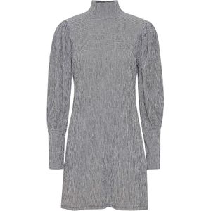 ICHI Jurk 'PERE'  zwart / wit