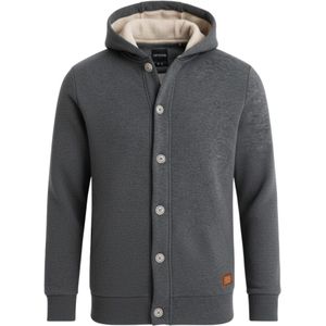 Ombre Sweatvest 'OM-SSZP-0186'  donkergrijs