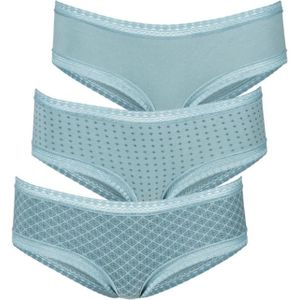 Hipster - Mint - Katoen - Aansluitende Pasvorm - Kant