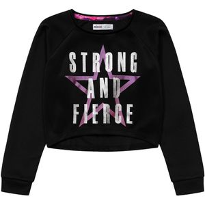 MINOTI Sweatshirt  pink / zwart / zilver