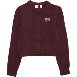 GAP Gebreid vest  wijnrood