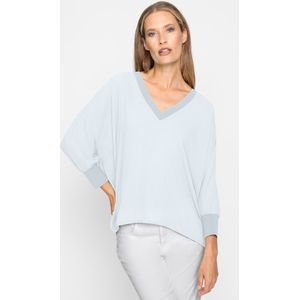 Blouse - Ecru - 100% Polyester - Lange Mouwen - V-hals