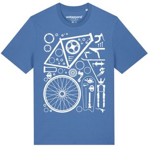 Watapparel Shirt ' Fahrradteile '  lichtblauw / wit