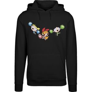 F4NT4STIC Sweatshirt 'Powerpuff Girls Cheerleaders'  nude / lichtblauw / grasgroen / oranje / zwart