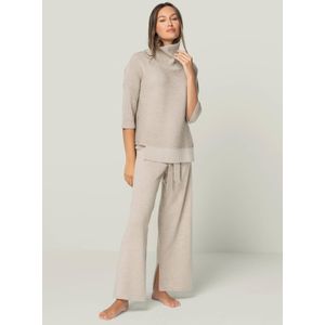 YOU LOOK PERFECT Huispak 'LOUNGEWEAR SET  - Pullover Bailey & Pants Bailey'  beige