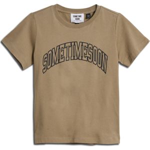 SOMETIME SOON Shirt 'Ocean'  lichtbruin / zwart