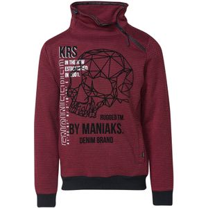 KOROSHI Sweatshirt  rood / zwart / wit